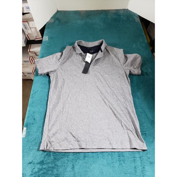 Banana Republic Shirt Size Small Mens Gray Polo Luxury Touch Cotton NWT - Picture 1 of 10